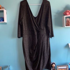 Perfect For night out black with gold shimmer, 2XL